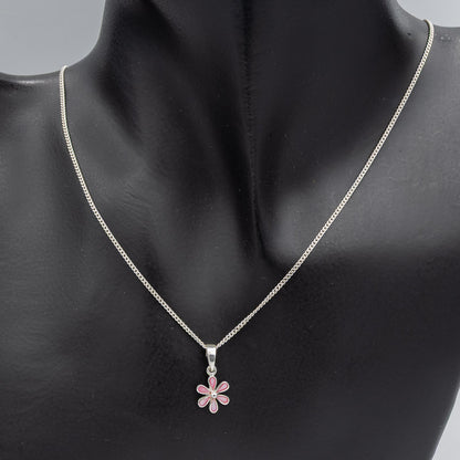 Sterling silver daisy MOP