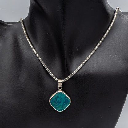 Sterling Silver Turquoise Stone Pendant