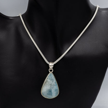 Sterling silver Larimar pendant