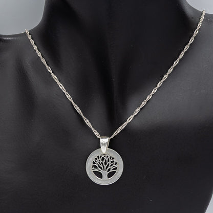 Sterling silver Tree of life pendant