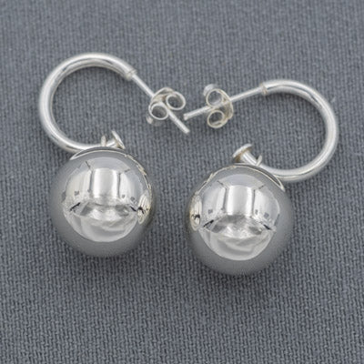 Pretty woman earring 14 mm ball - Silvertree Jewelry #