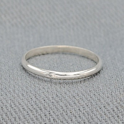Sterling silver ring 2mm