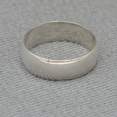 Sterling silver ring 6 mm