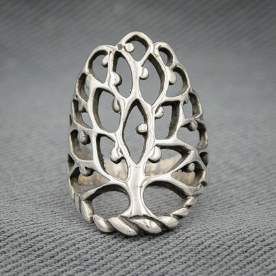 Sterling silver tree ring
