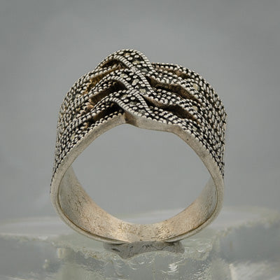 Sterling silver marcasite ring