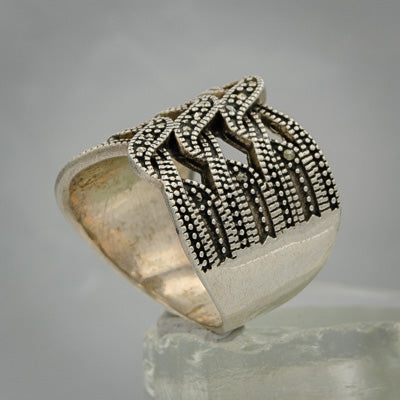 Sterling silver marcasite ring