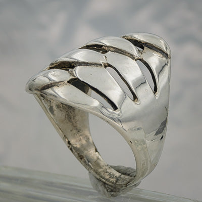 Sterling silver puzzle ring