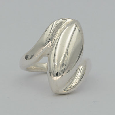 Sterling silver oval ring