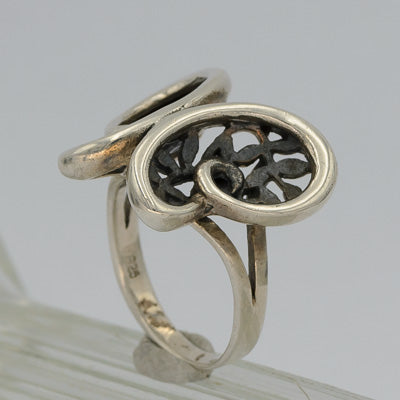 Sterling silver butterfly ring