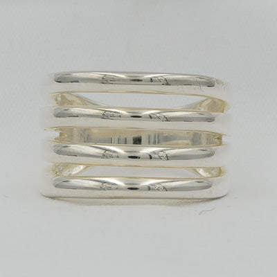 sterling silver 4 band ring