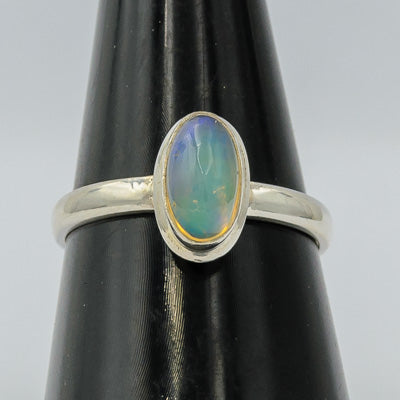 Sterling silver oval Ethiopian ring