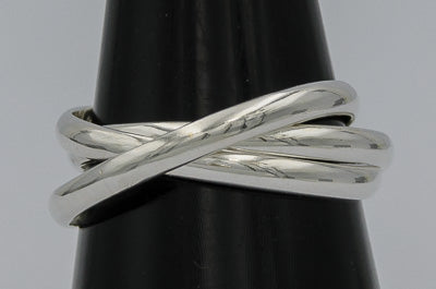 Sterling silver russian wedding ring 2mm