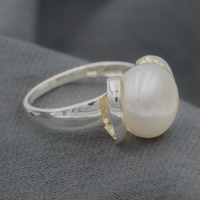 Sterling Silver Pearl Statement Ring - Silvertree Jewelry #