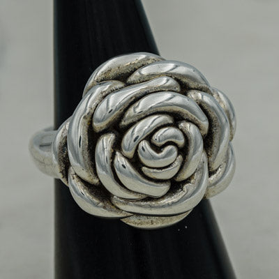 Sterling silver Electroplated  Rose Ring