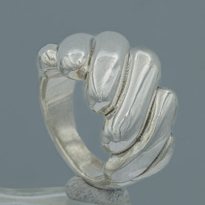 Modern Sterling Silver Slanted Bar Ring - Unique & Artistic Design