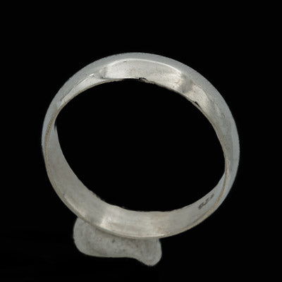 Sterling Silver Rounded Band Ring 4mm Classic Style