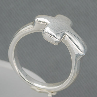 Sterling silver cross ring