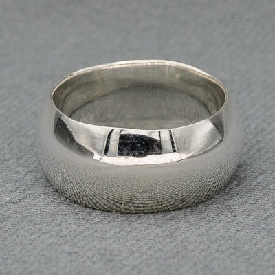 Sterling silver 10 mm band