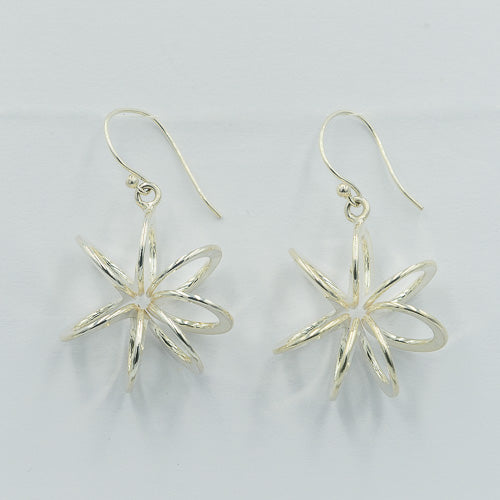 Sterling silver circle earring