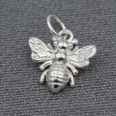 Small Sterling Silver Bee Pendant – Nature Inspired - Silvertree Jewelry #