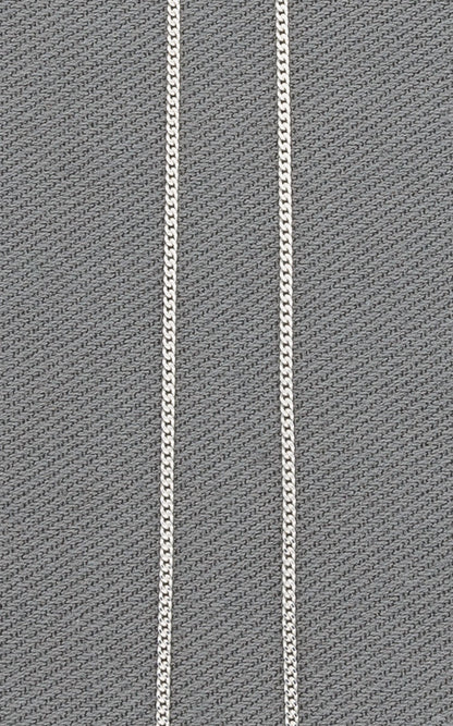  Sterling Silver 50 CD Chain 2mm – Medium Length Silver Chain for Pendants