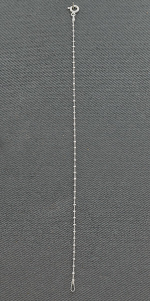 Sterling Silver Bracelet with Blocks 1mm 19cm Modern