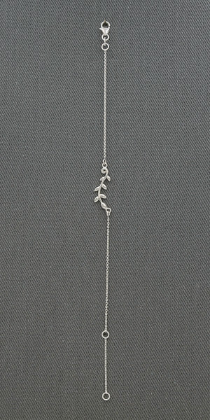 Sterling Silver Branch Bracelet 19cm Adjustable 