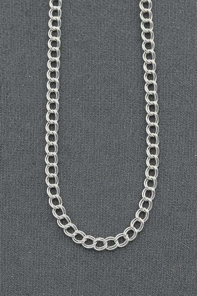 Sterling Silver Double Curb Chain 5mm