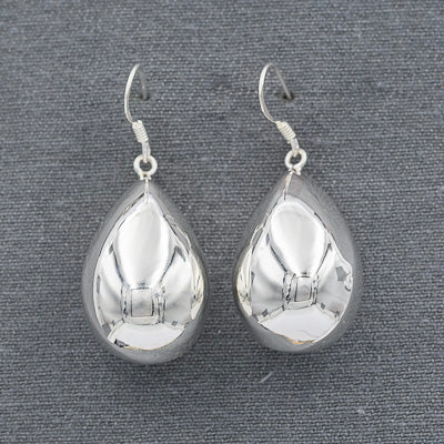 Sterling Silver Large Drop Earrings