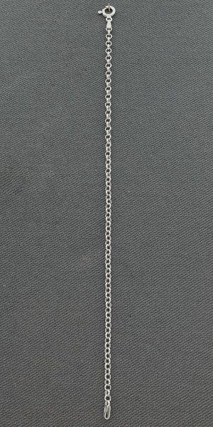 Sterling Silver Rolo Bracelet 3mm 19cm Classic Chain