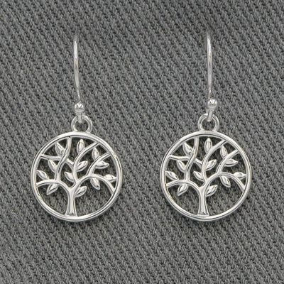 Sterling silver tree of life earring, Nature inspired. - Silvertree Jewelry #