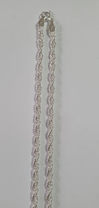 Rope silver chain