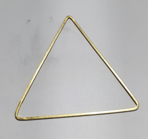 Gold plated triangke bangle