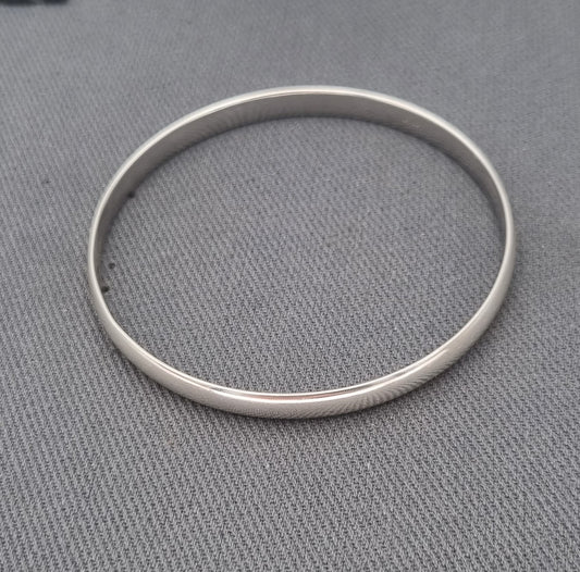 4 mm sterling silver Bangle 60mm