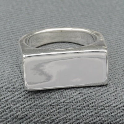 Silver dress ring