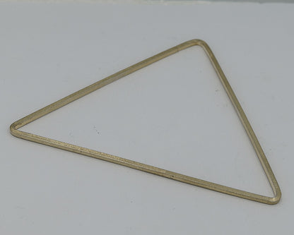 Gold plated triangle bangle