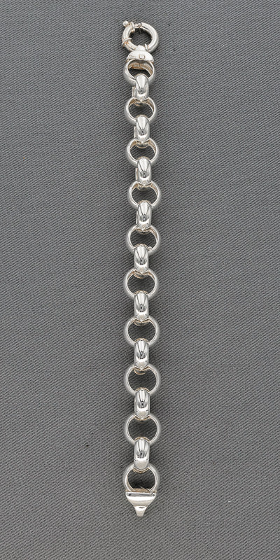 Sterling silver Belcher bracelet BVR258