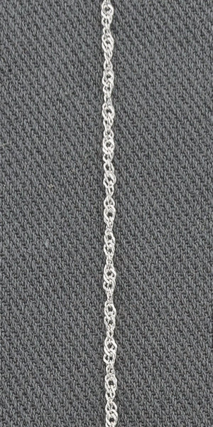 Sterling silver thin rope bracelet