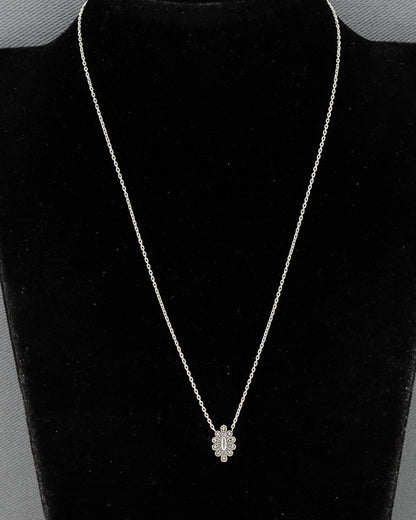 Thin chain with marcasite pendant