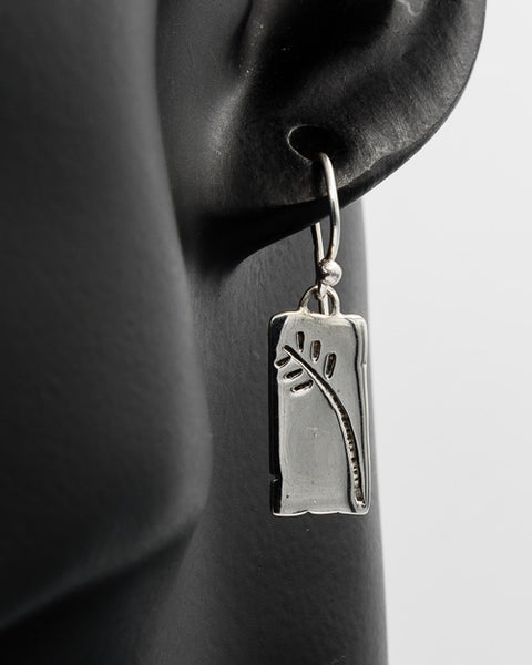 Sterling silver slate with a branch