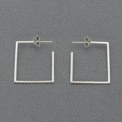 Square hoops with butterfly backs