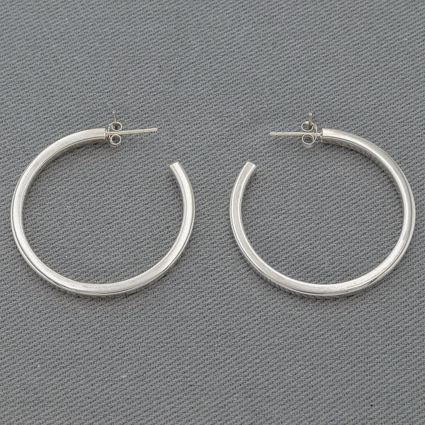 Hoops with square edges 3.5 cm