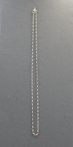 Sterling silver oval link chain