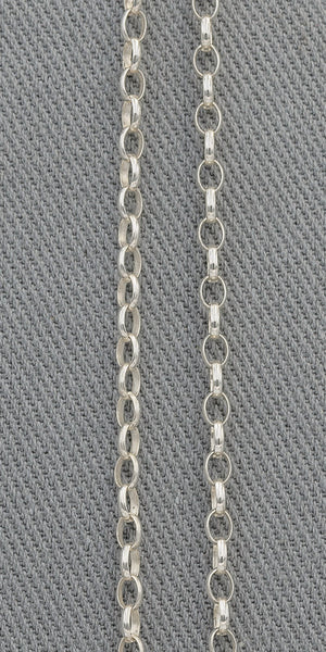 Sterling silver oval link chain