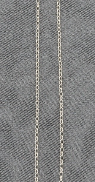 Sterling silver Belcher chain oval link