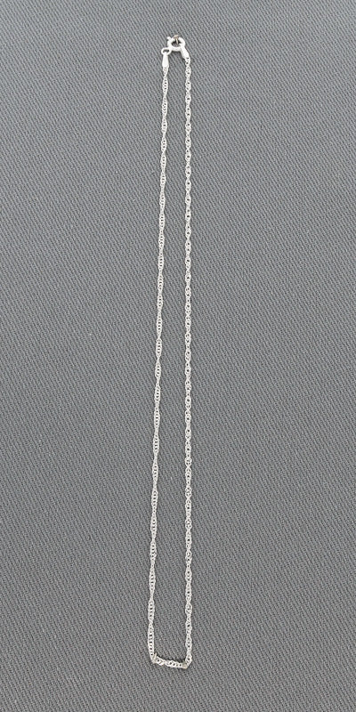 Sterling silver twisted chain