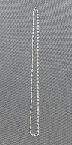 Sterling silver Singapore chain