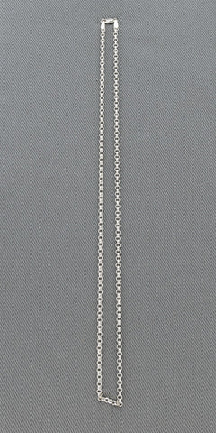 Sterling silver rolo chain 3 mm