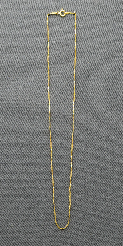 Gold plated box chain