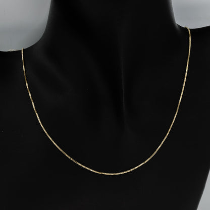 Gold plated box chain